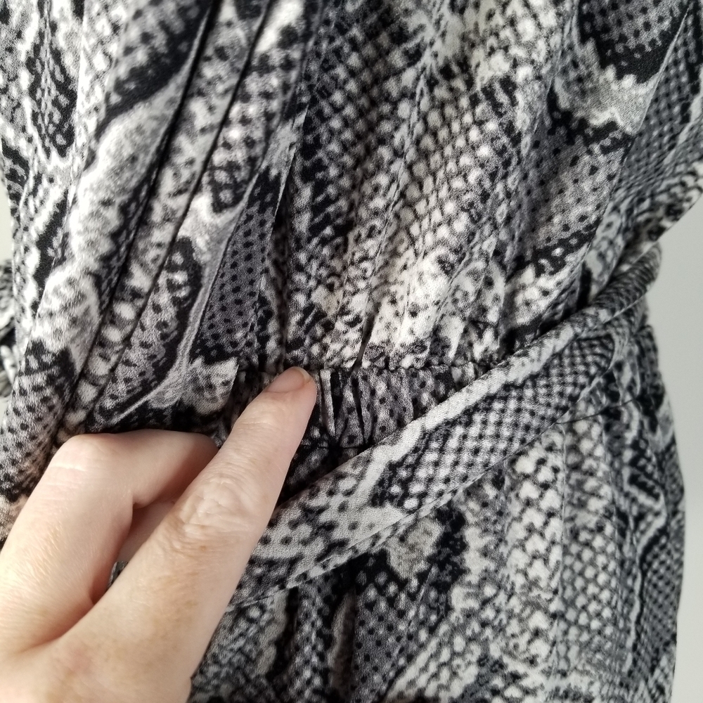 NWT Michael Kors Snake Python Print One Shoulder … - image 12